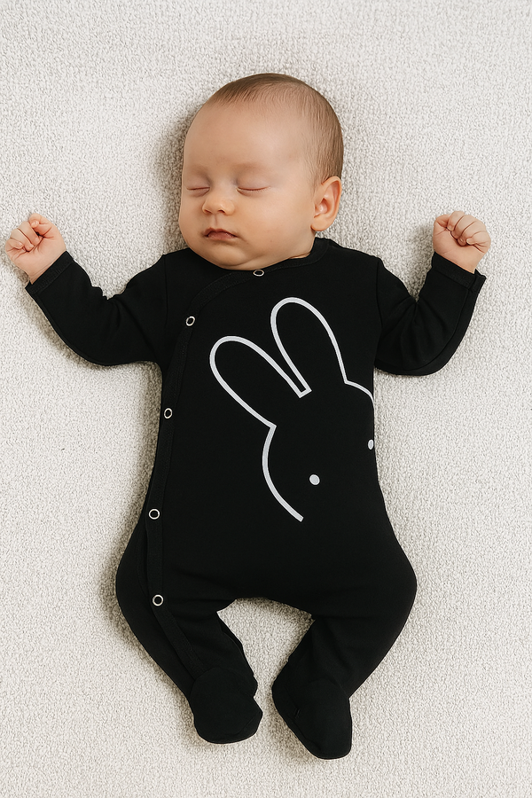 אוברול טריקו שפן שחור