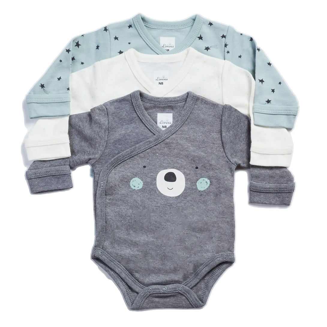 מארז בגדי גוף דובי וכוכבים - דתייה אונליין