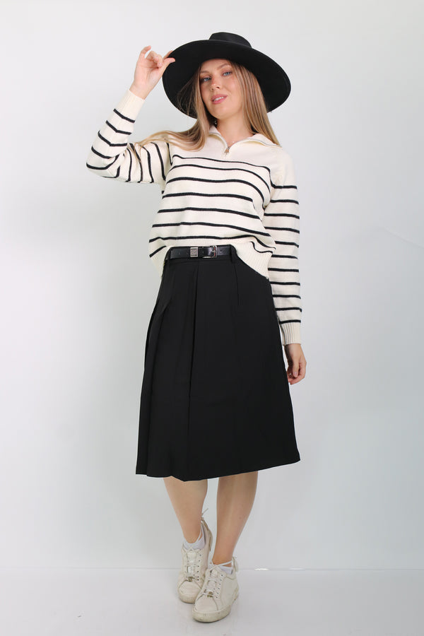 חולצת סריג פסים אשלי