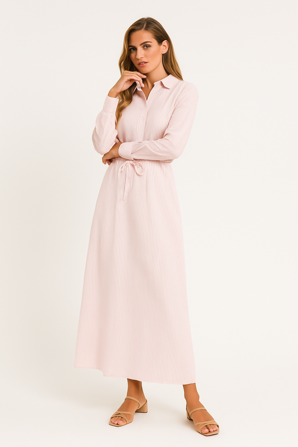 חצאית פשתן קורל