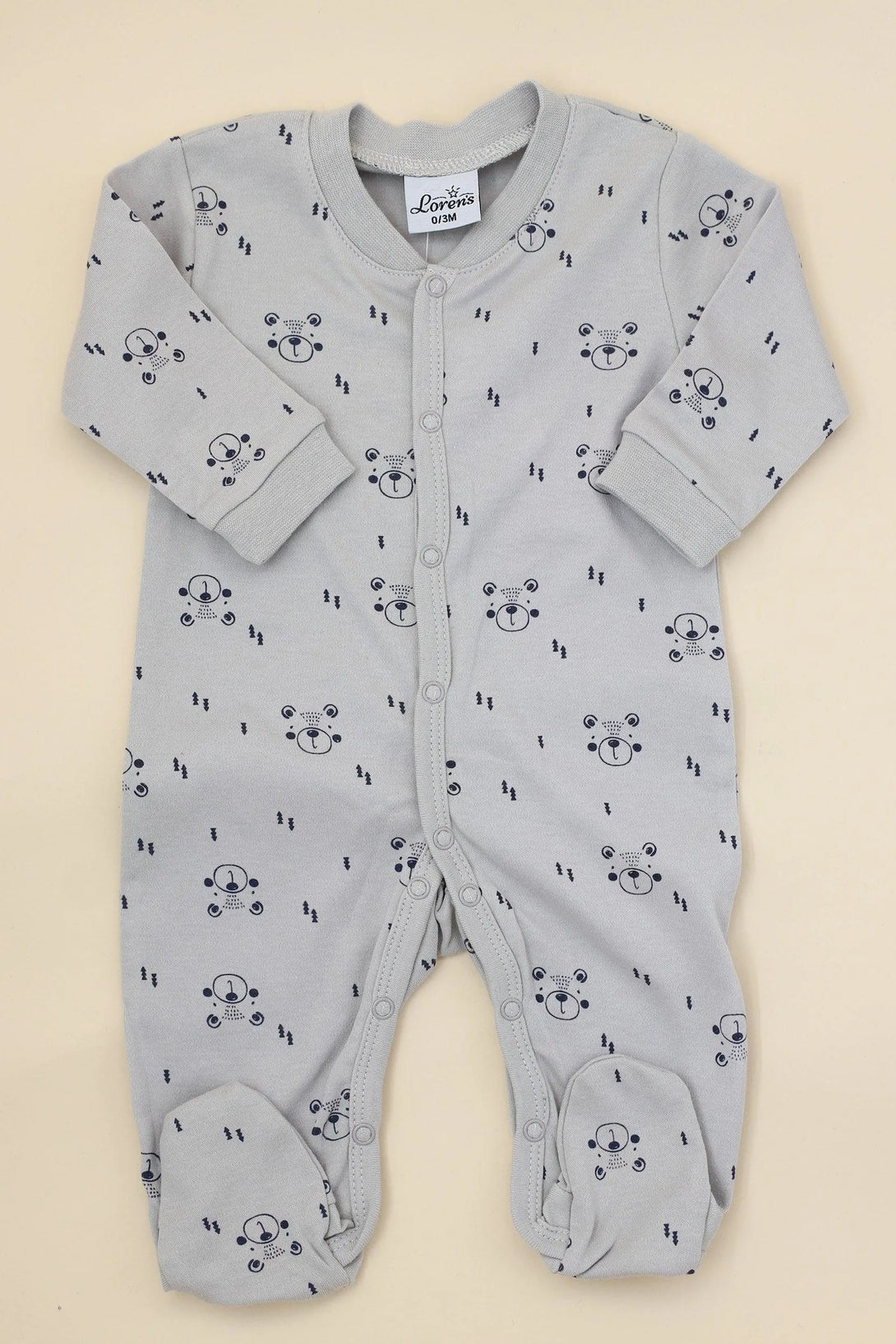 אוברול טריקו ארוך דובים - דתייה אונליין