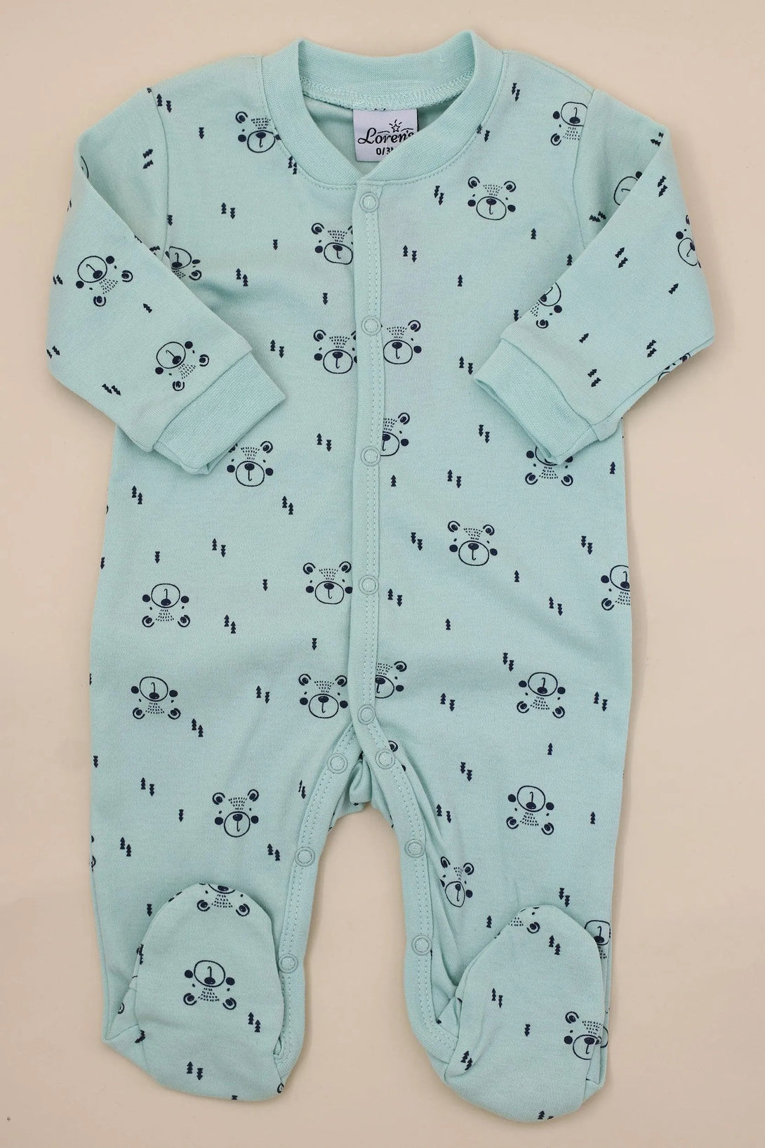 אוברול טריקו ארוך דובים - דתייה אונליין