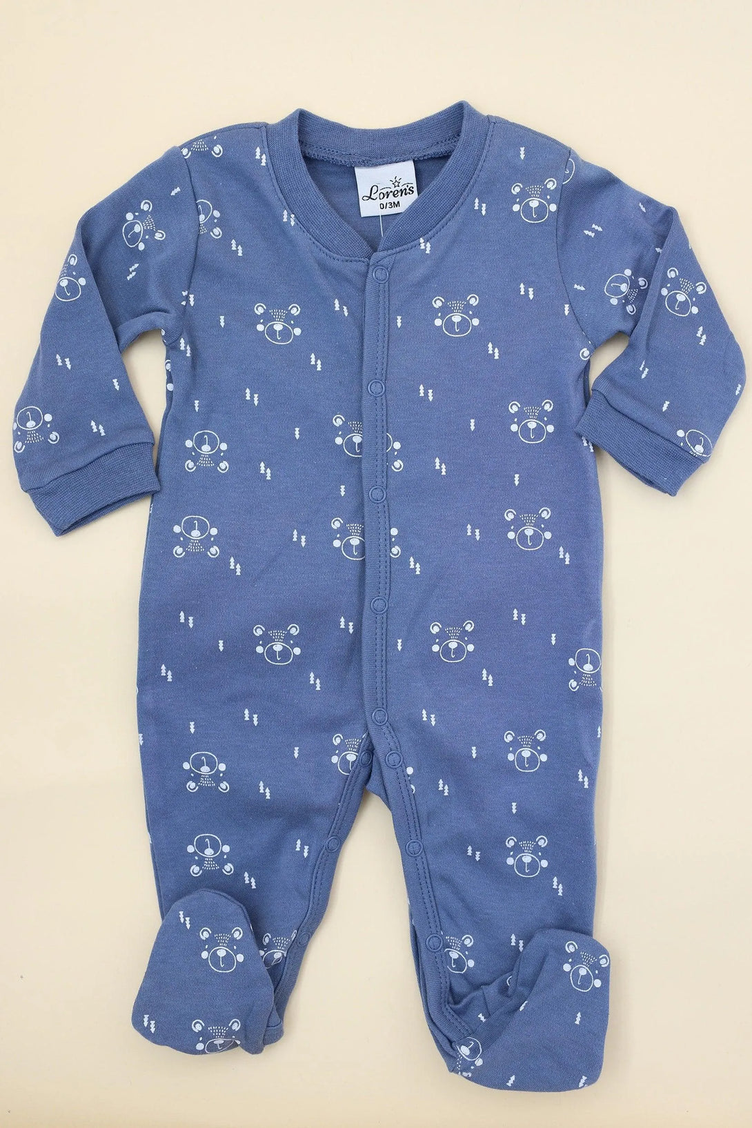 אוברול טריקו ארוך דובים - דתייה אונליין