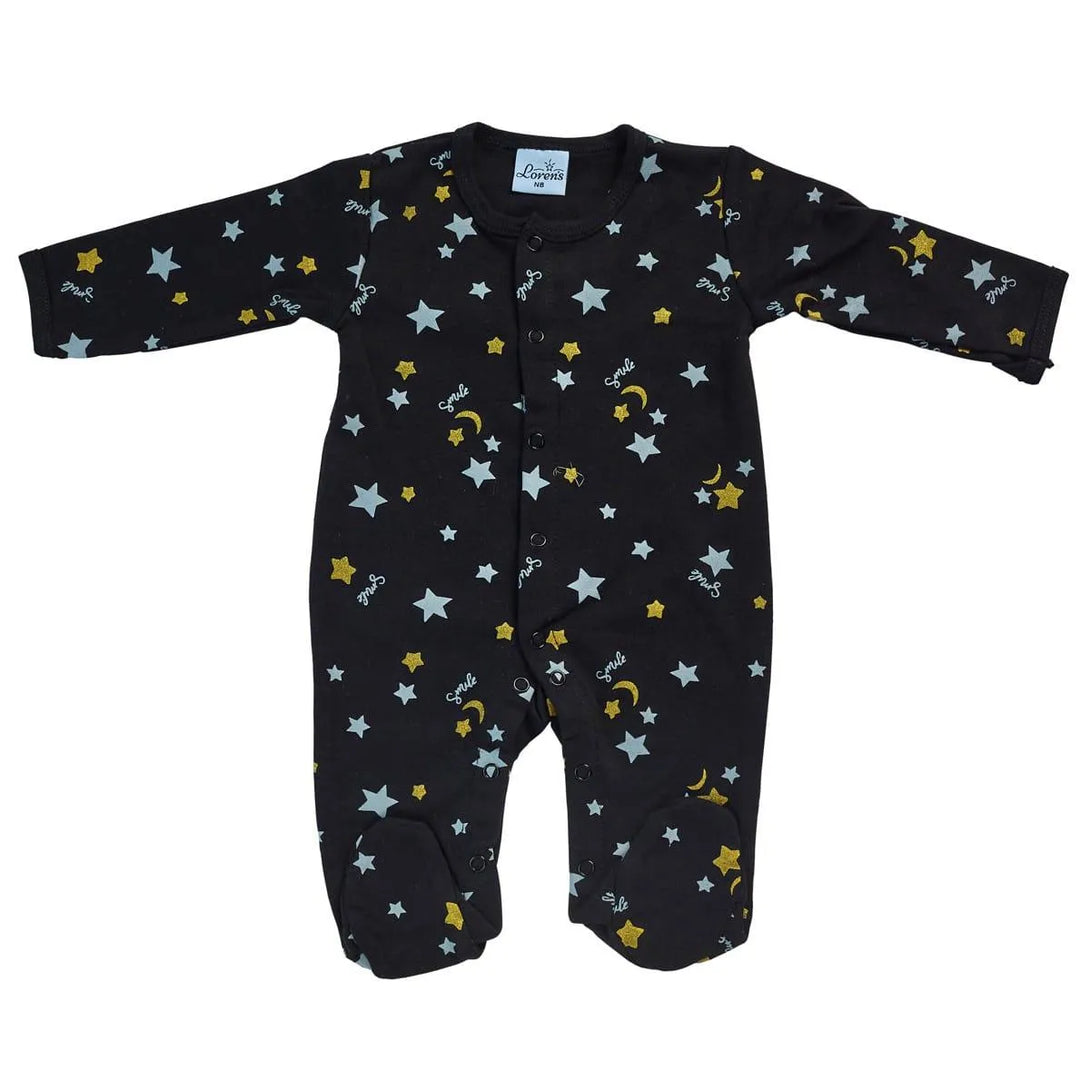 אוברול טריקו כוכבים וירח שחור - דתייה אונליין