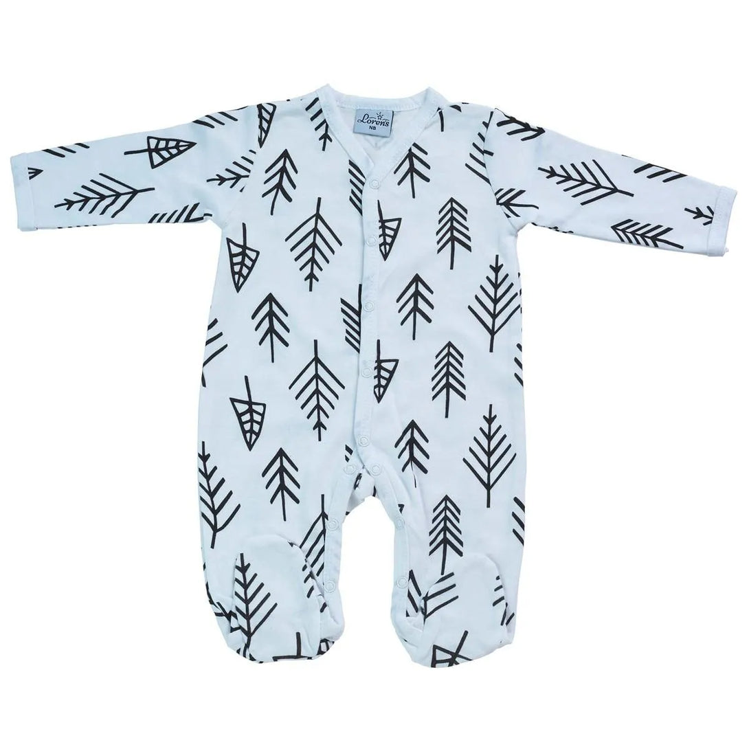 אוברול טריקו עצים לבן - דתייה אונליין