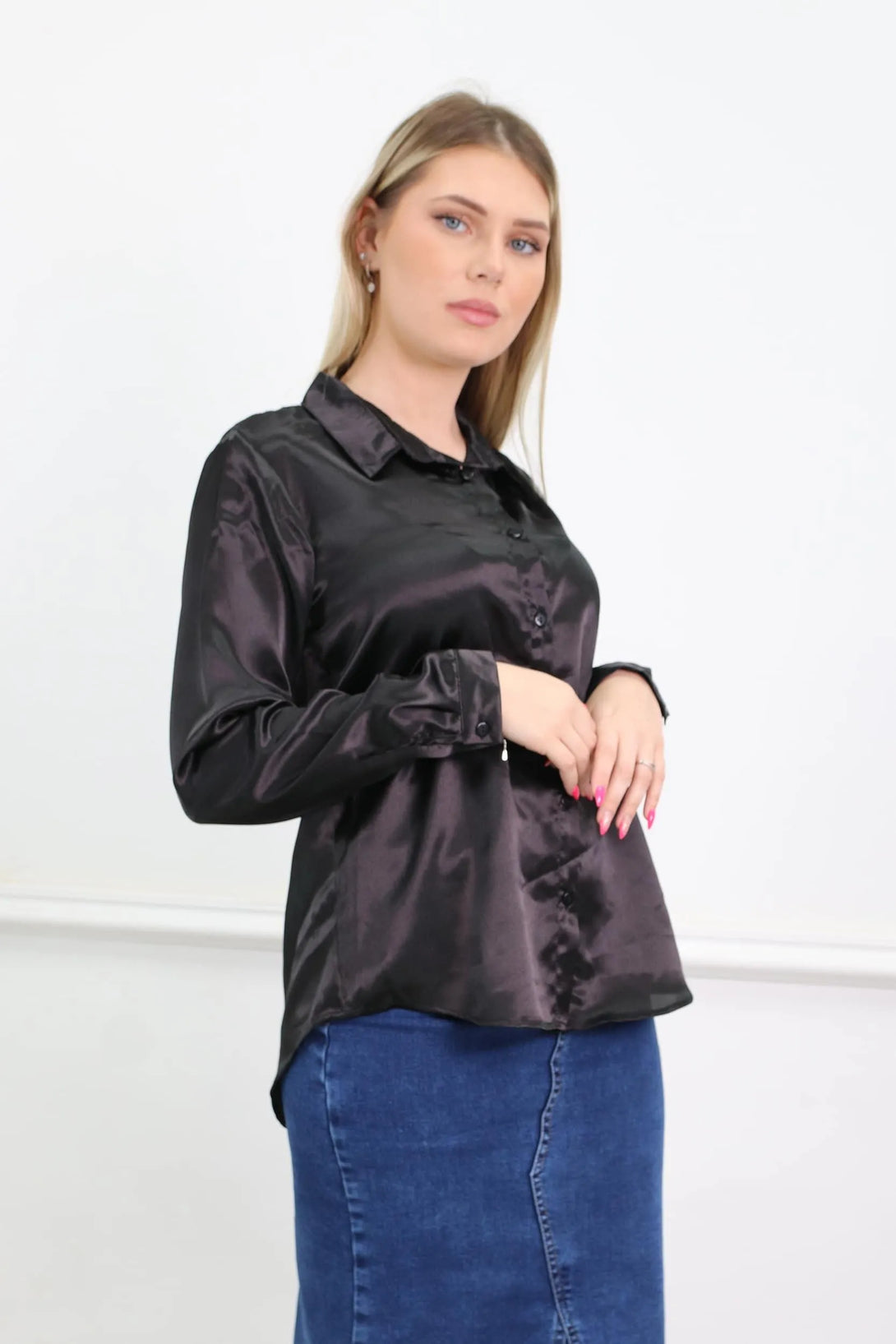 חולצת סאטן ארמני - דתייה אונליין