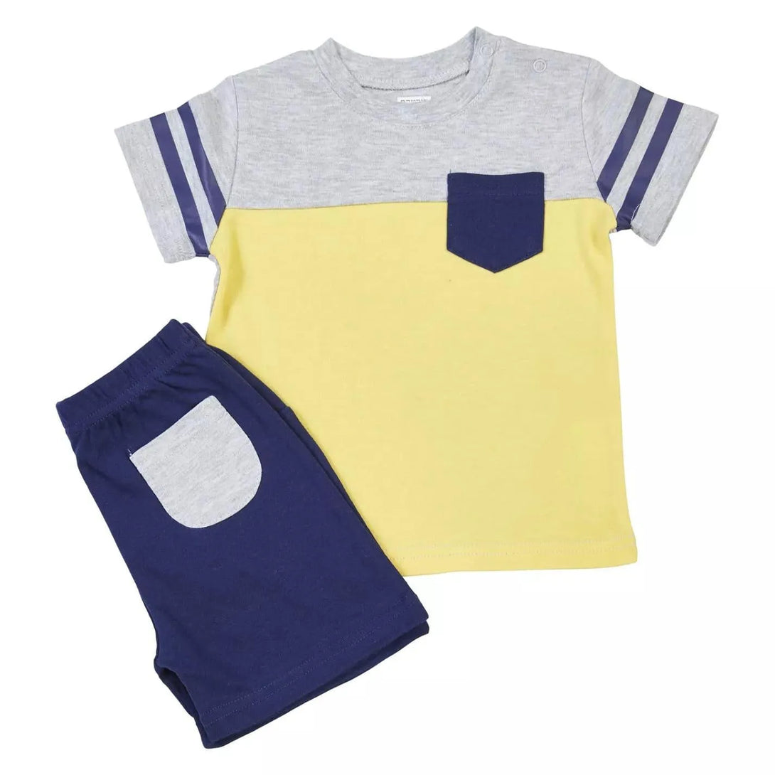 חליפת כיס אפור צהוב - דתייה אונליין