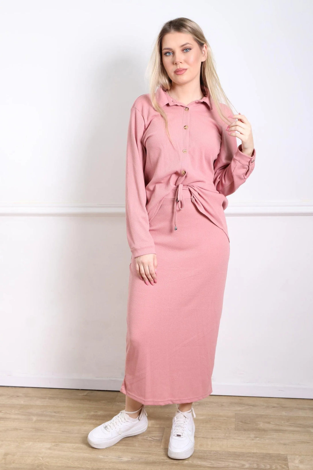 חליפת וופל מכופתרת - דתייה אונליין