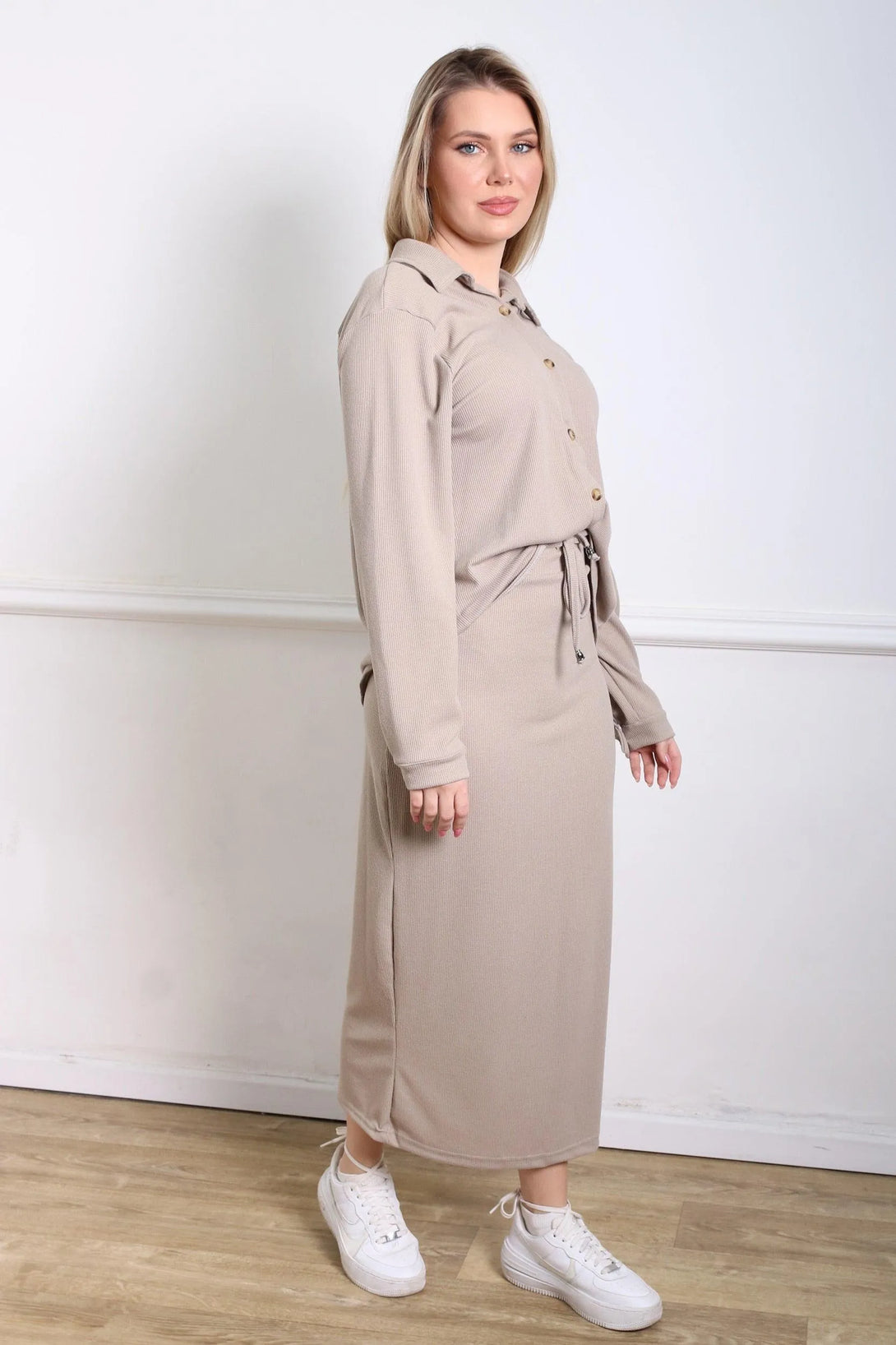 חליפת וופל מכופתרת - דתייה אונליין