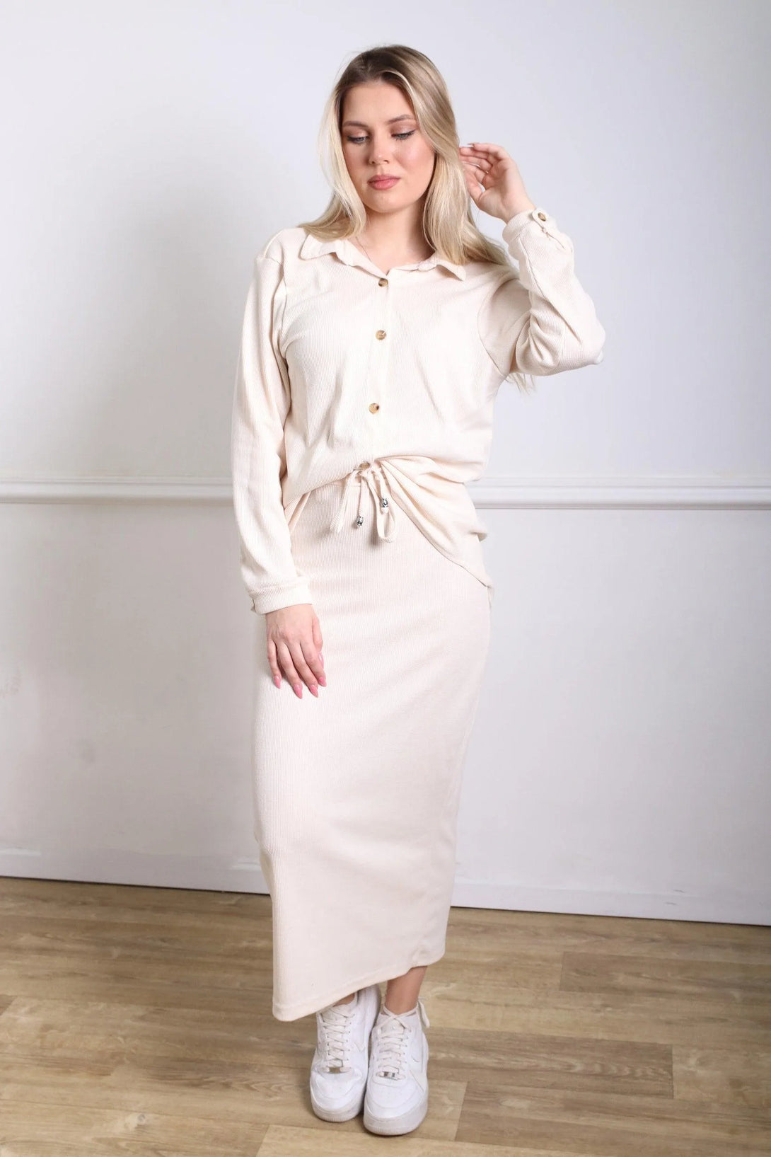 חליפת וופל מכופתרת - דתייה אונליין