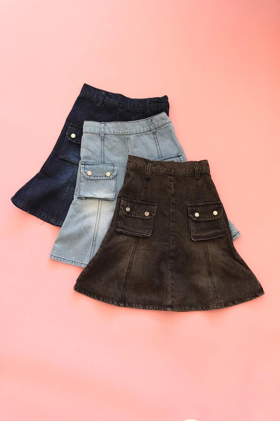 חצאית ג’ינס מדוגמת - דתייה אונליין