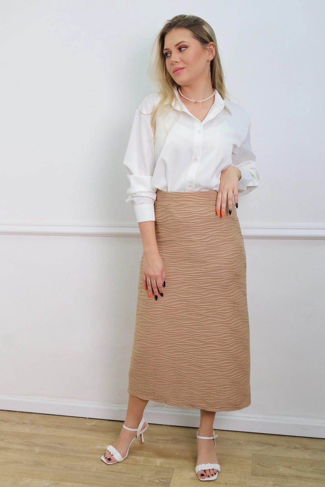 חצאית גלים מרי - דתייה אונליין