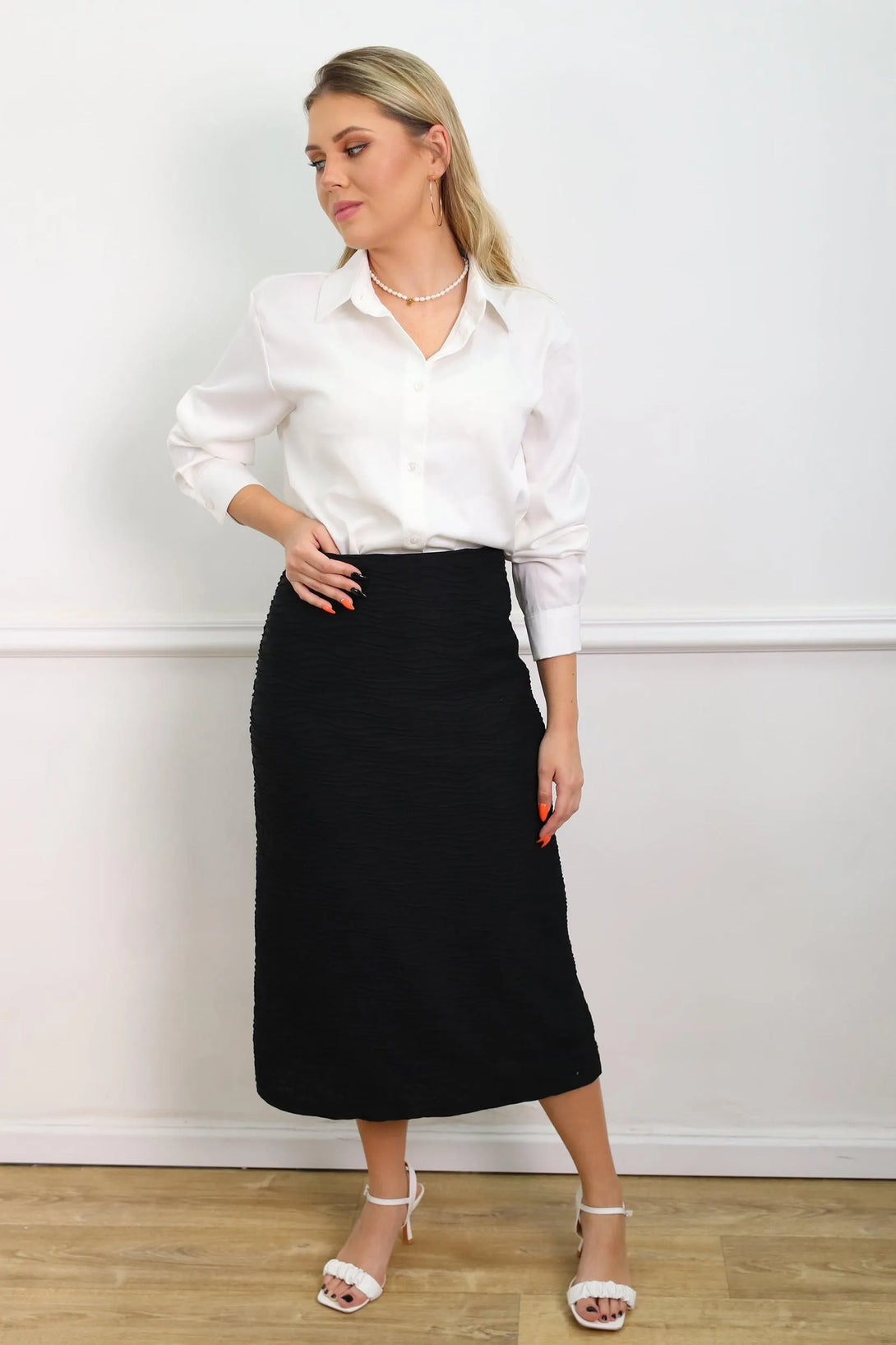 חצאית גלים מרי - דתייה אונליין