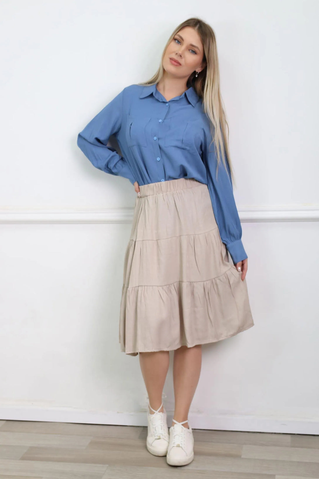 חצאית קומות אלן - דתייה אונליין