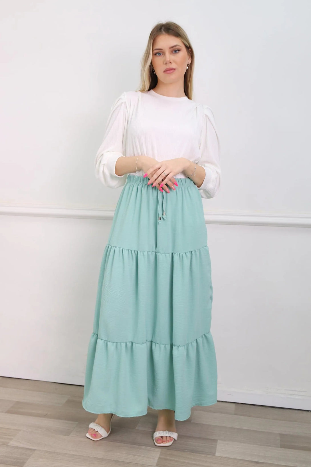 חצאית קומות חלקה - דתייה אונליין