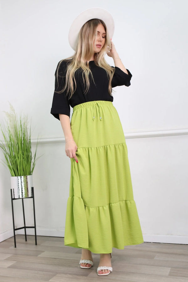 חצאית קומות חלקה - דתייה אונליין