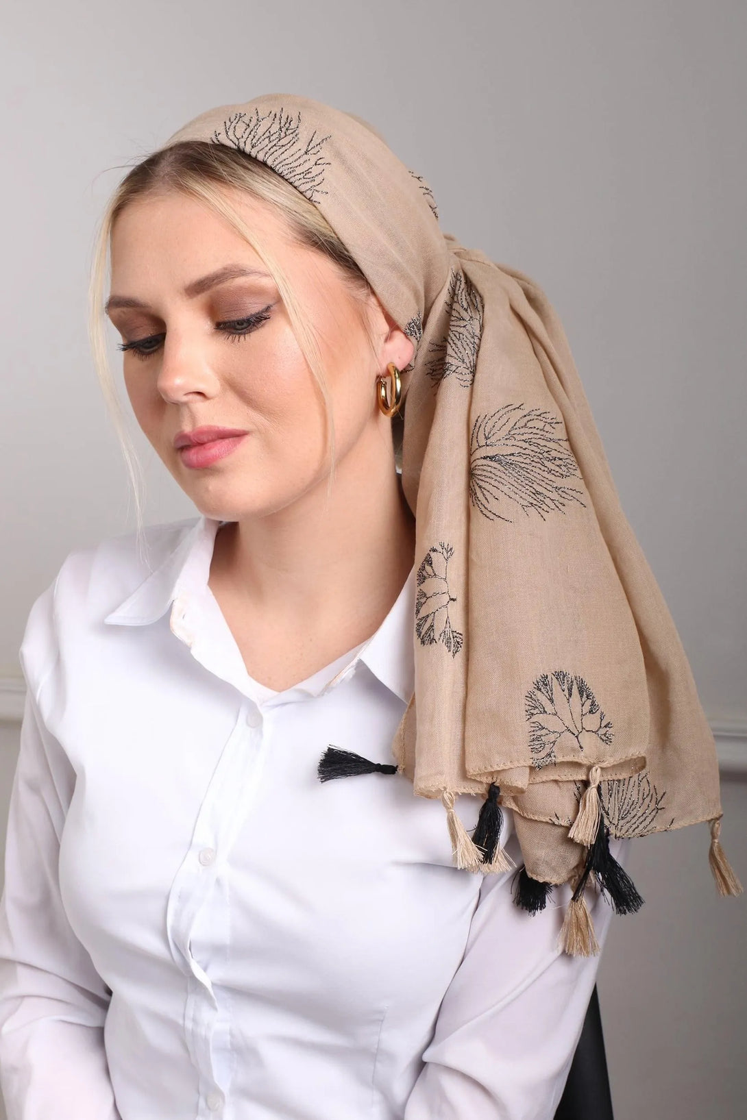 מטפחת לונג - אריג מדוגמת #99 - דתייה אונליין