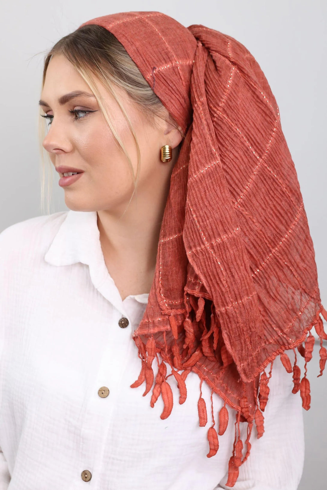 מטפחת לונג - אריג פליסה #19 - דתייה אונליין