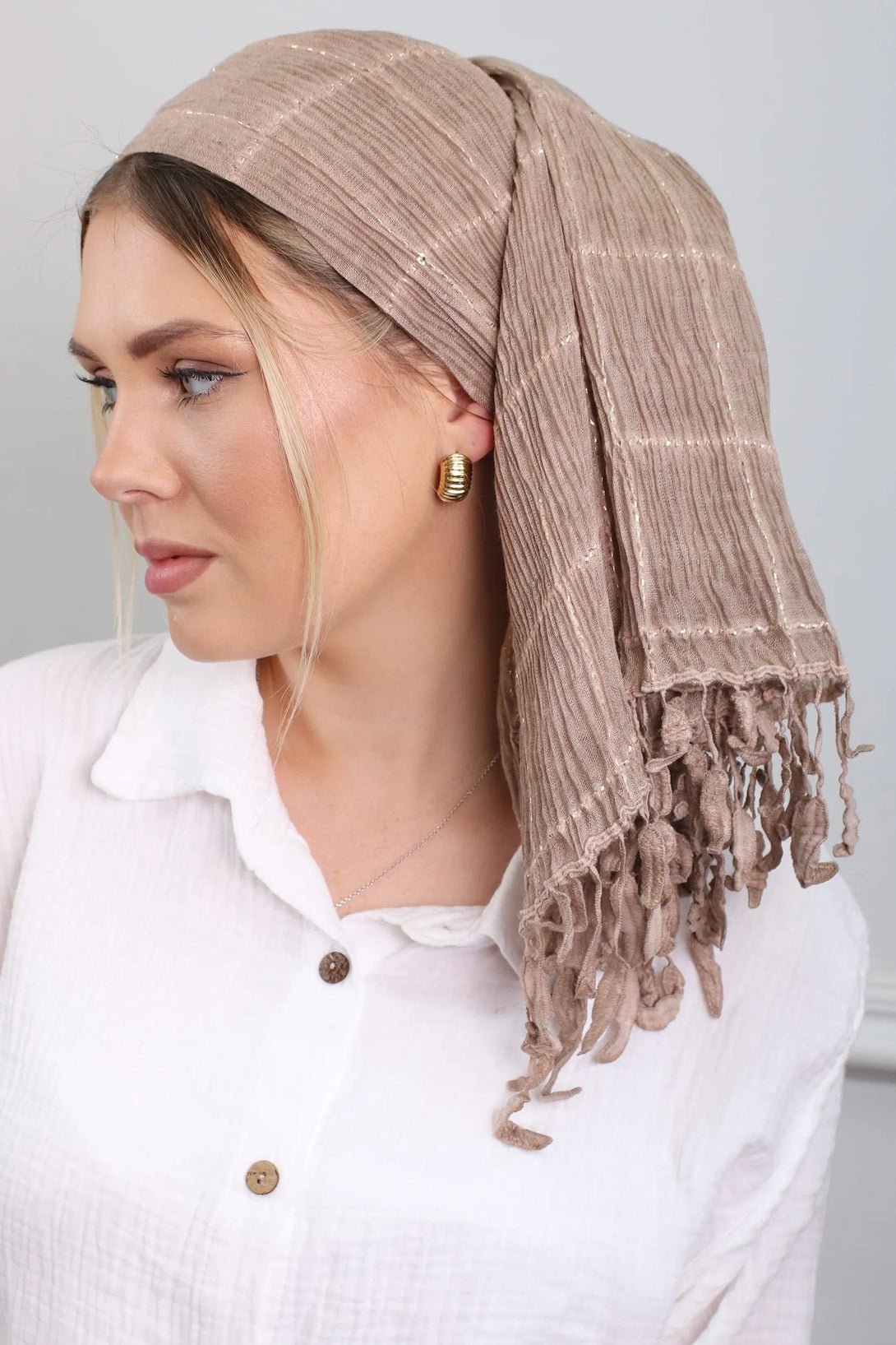 מטפחת לונג - אריג פליסה #19 - דתייה אונליין