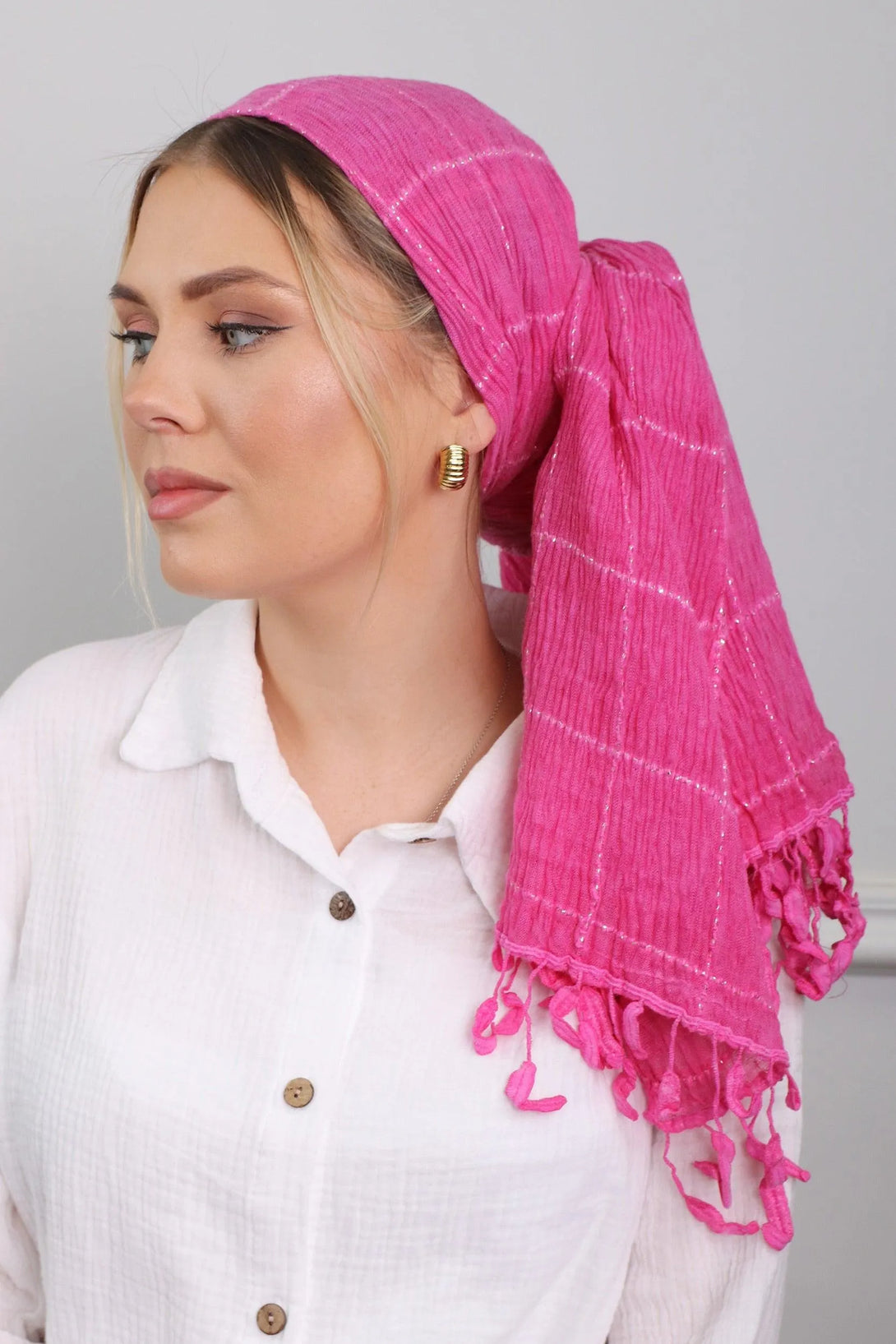 מטפחת לונג - אריג פליסה #19 - דתייה אונליין