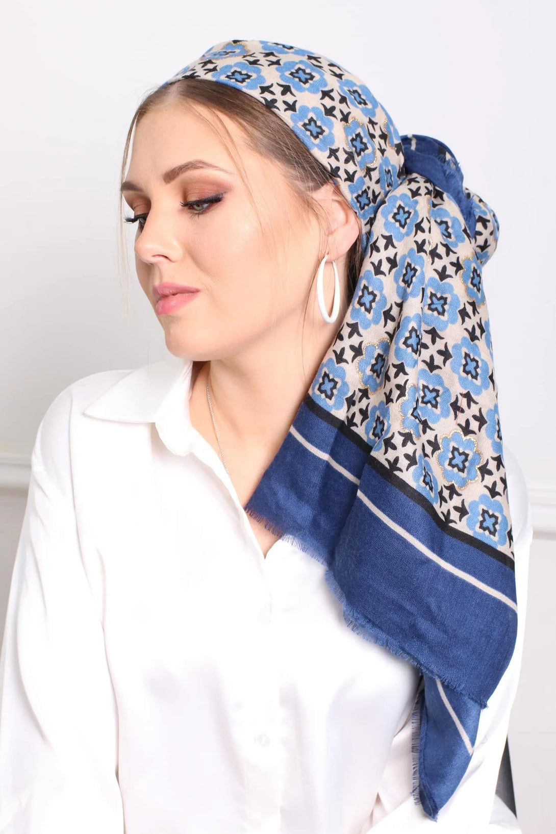 מטפחת לונג - גאומטרי #1 - דתייה אונליין