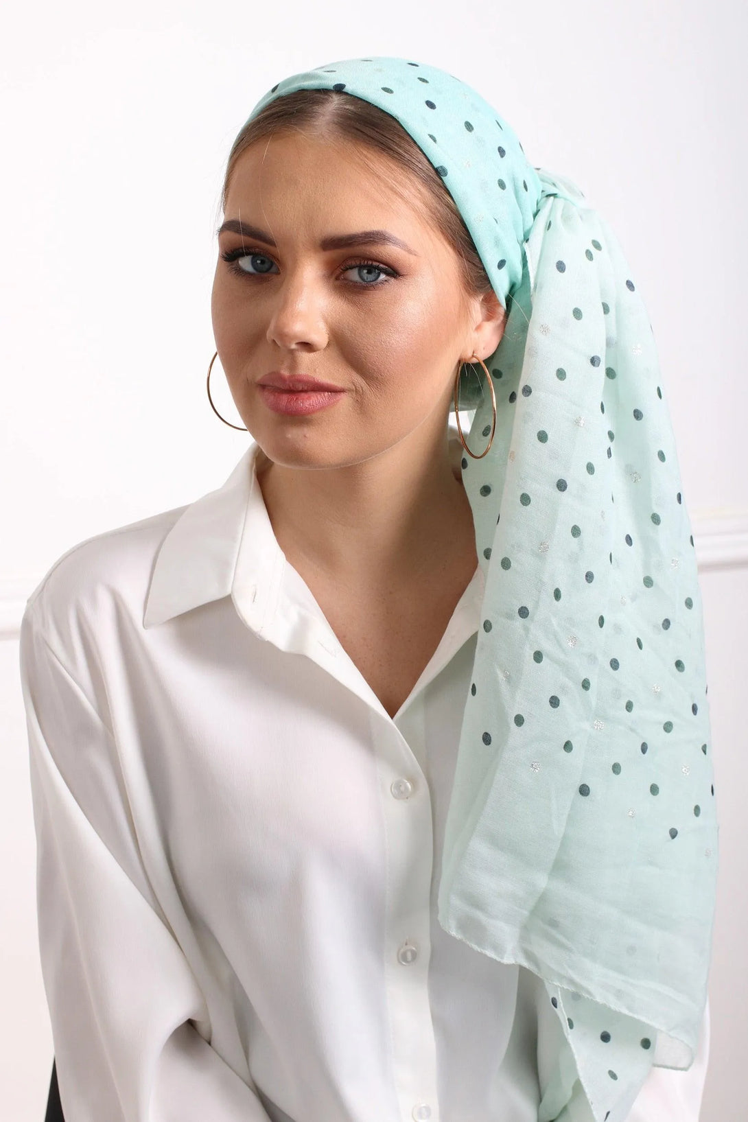 מטפחת לונג נקודות - דתייה אונליין