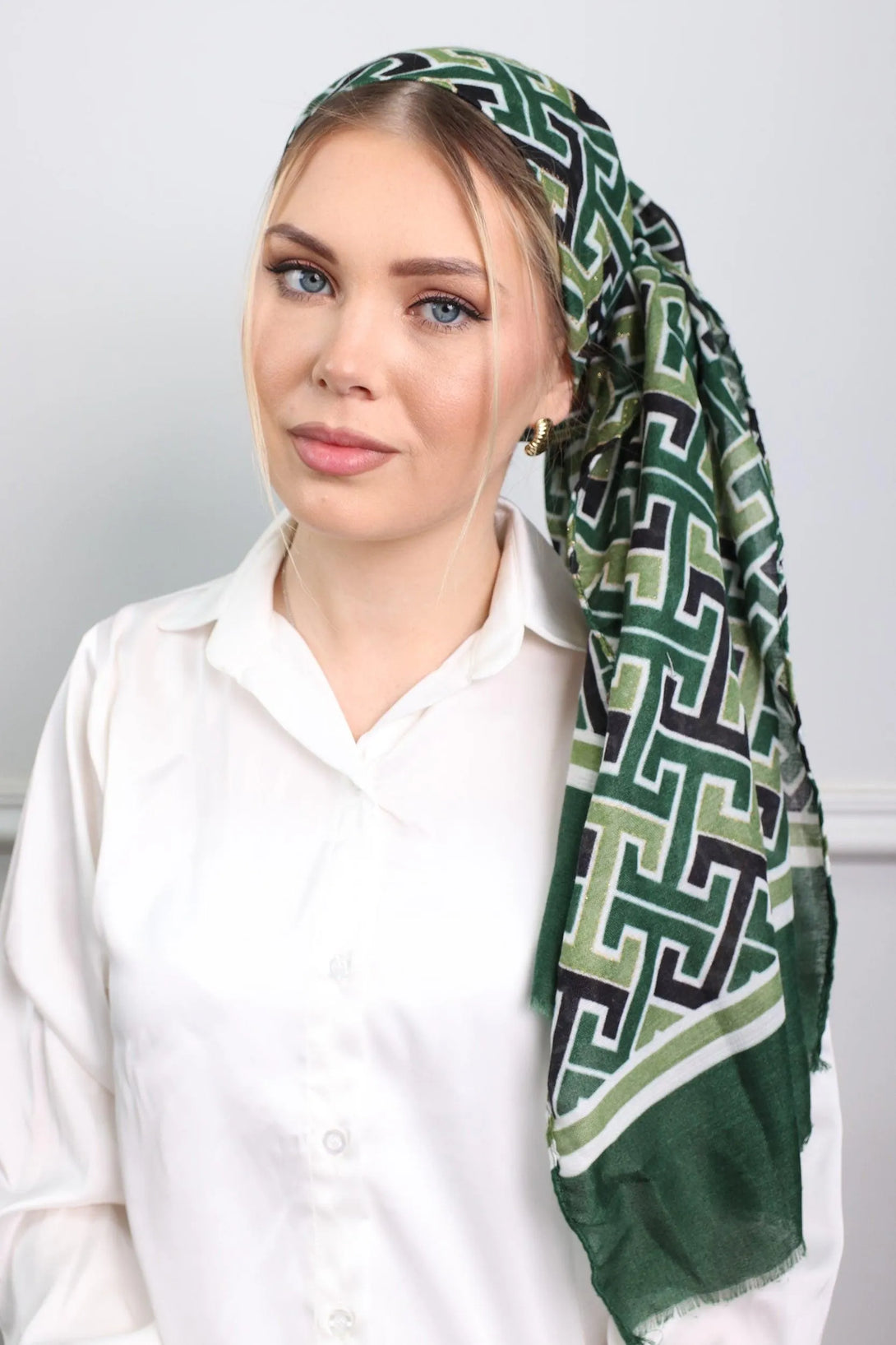 מטפחת לונג - פוייל מדוגם #32 - דתייה אונליין