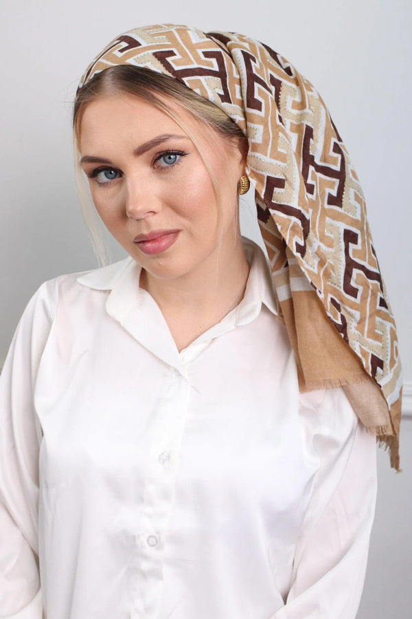 מטפחת לונג - פוייל מדוגם #32 - דתייה אונליין