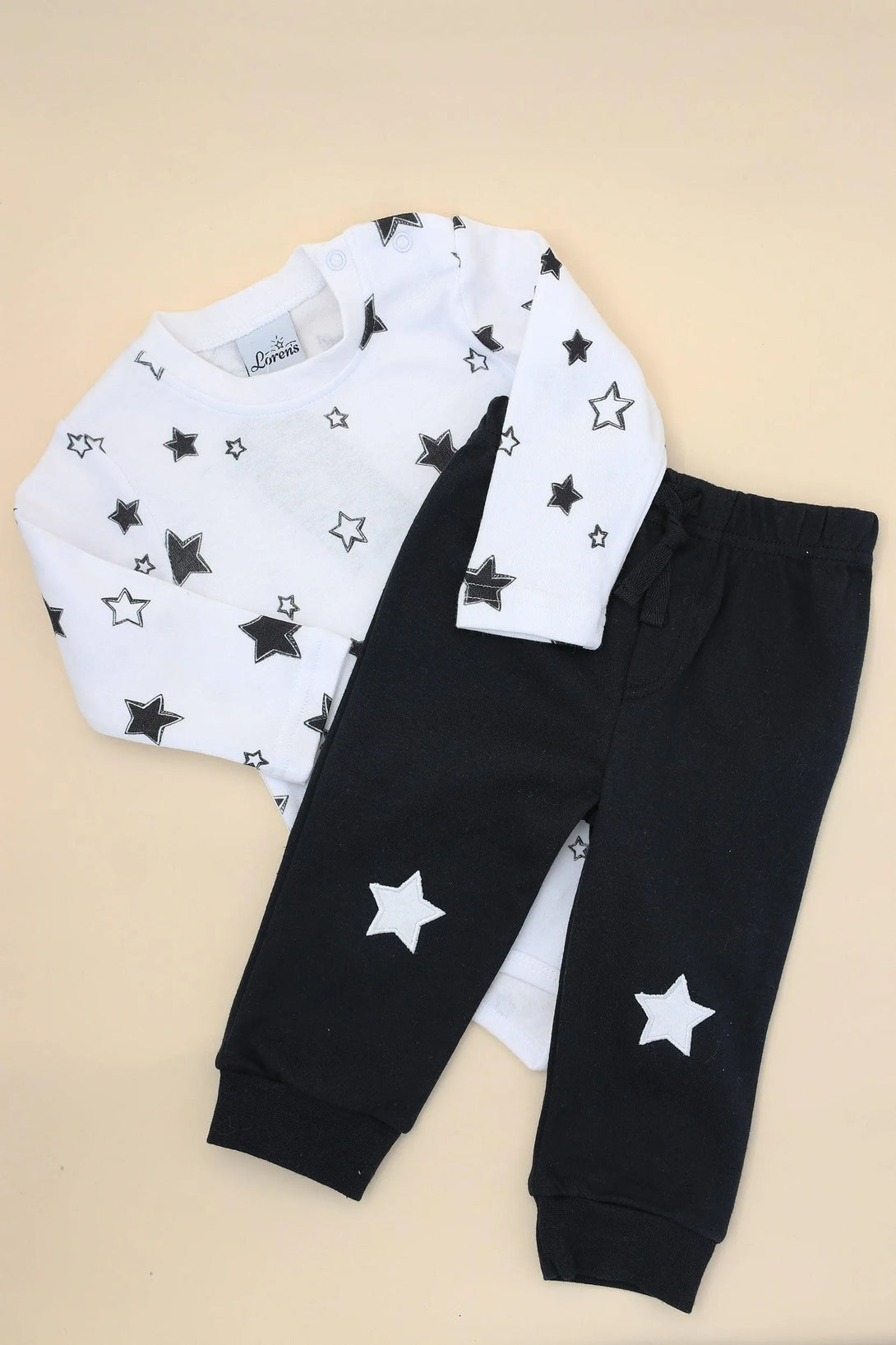 סט גוף ארוך ומכנס כוכבים - דתייה אונליין