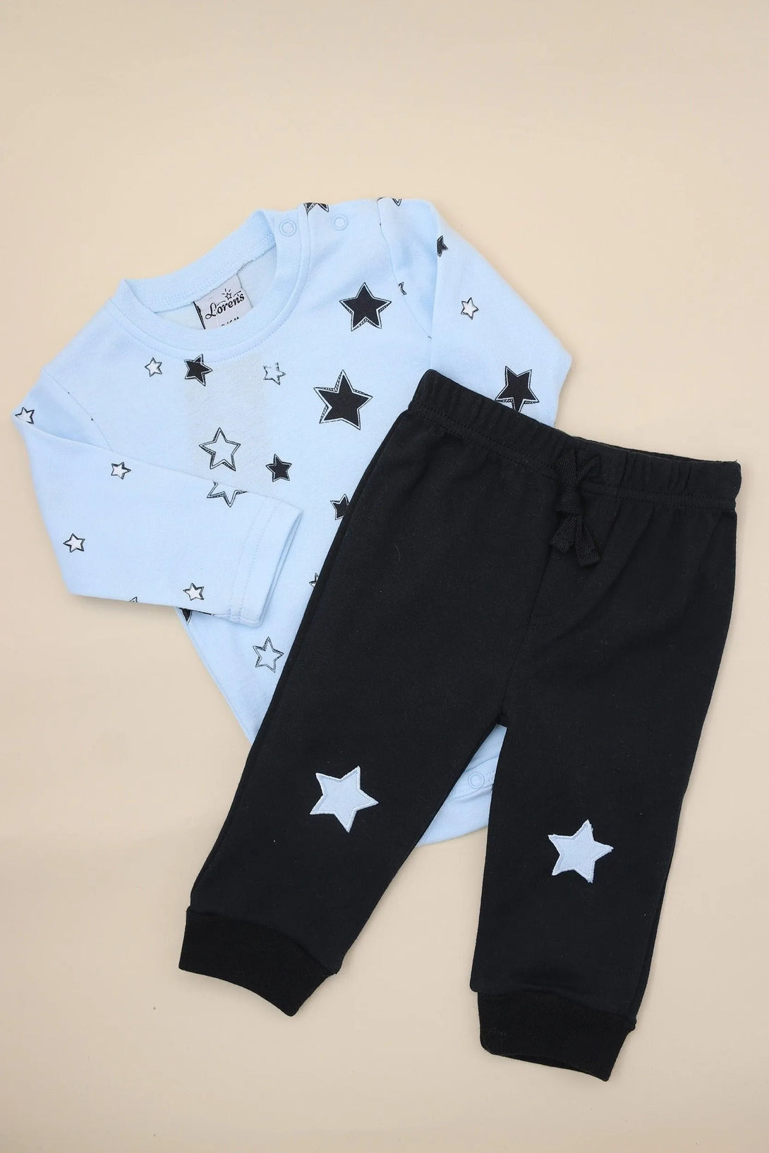 סט גוף ארוך ומכנס כוכבים - דתייה אונליין