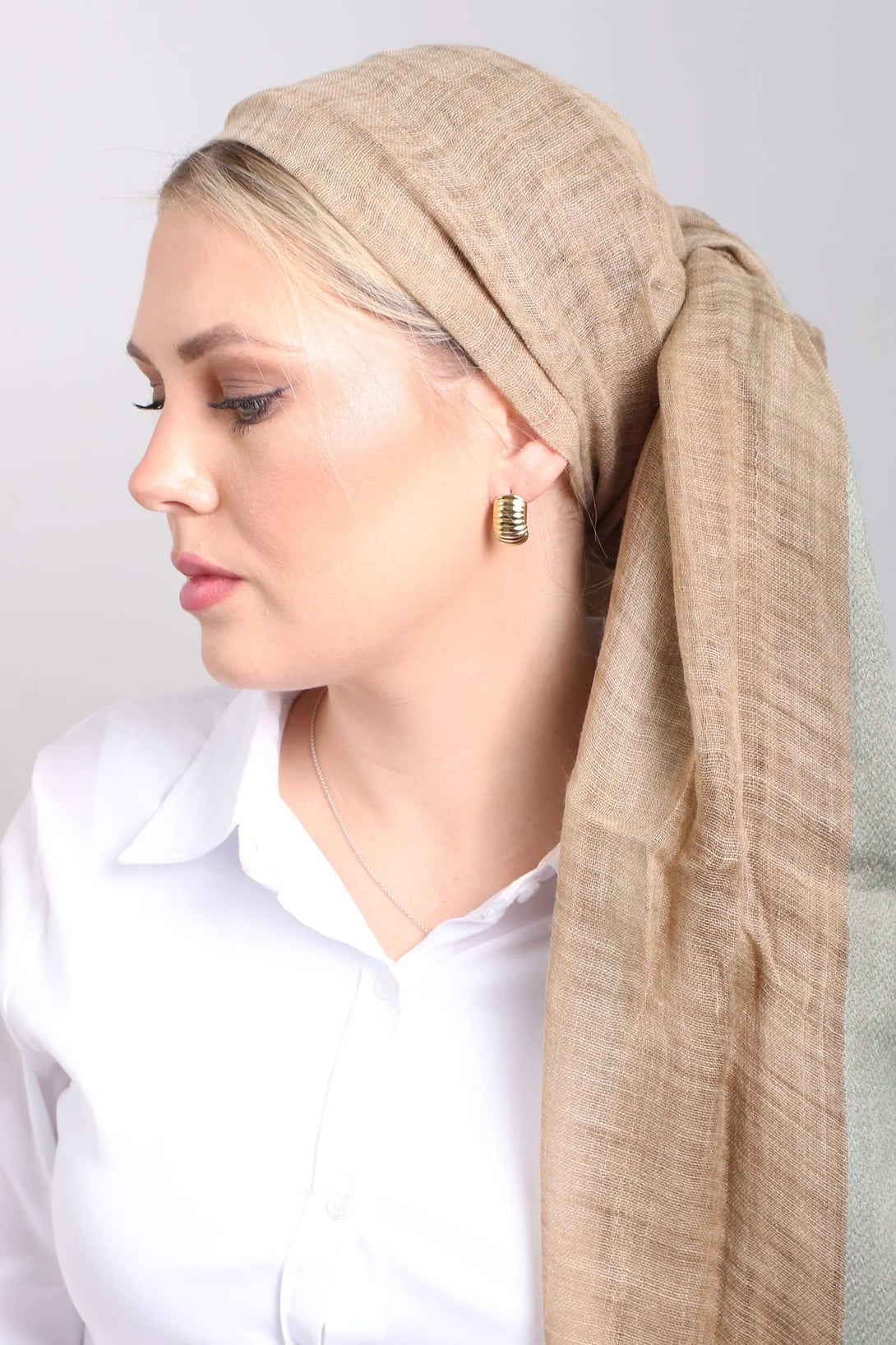 עגילי זהב 9129 - דתייה אונליין