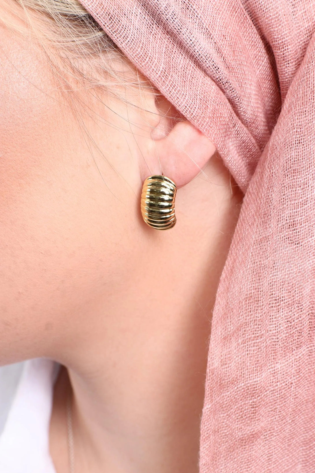 עגילי זהב 9129 - דתייה אונליין