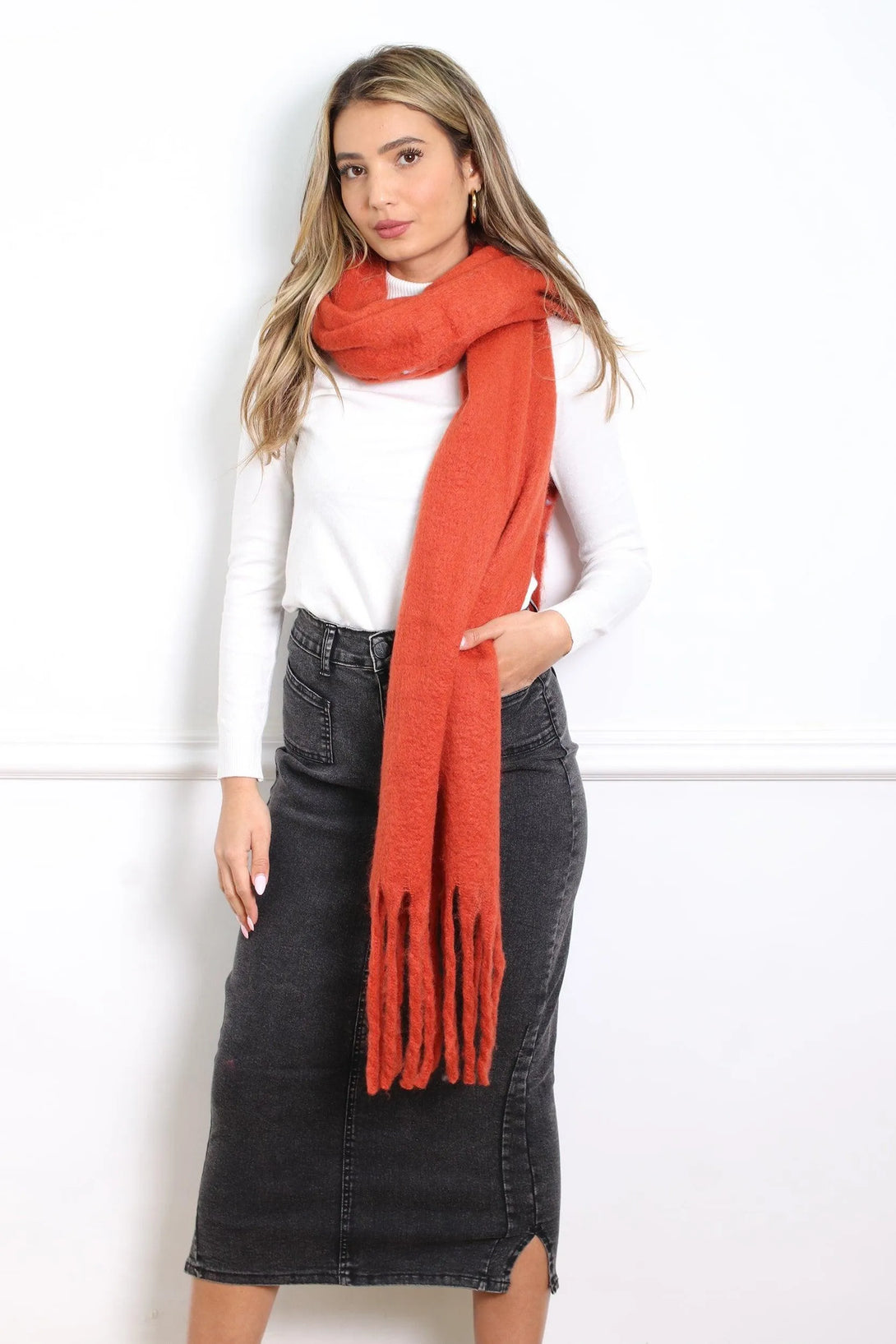 מטפחת לונג - צמר בצבעים - דתייה אונליין