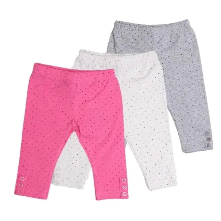 שלישיית טייצים נקודות 7/8 - אפור/לבן - דתייה אונליין