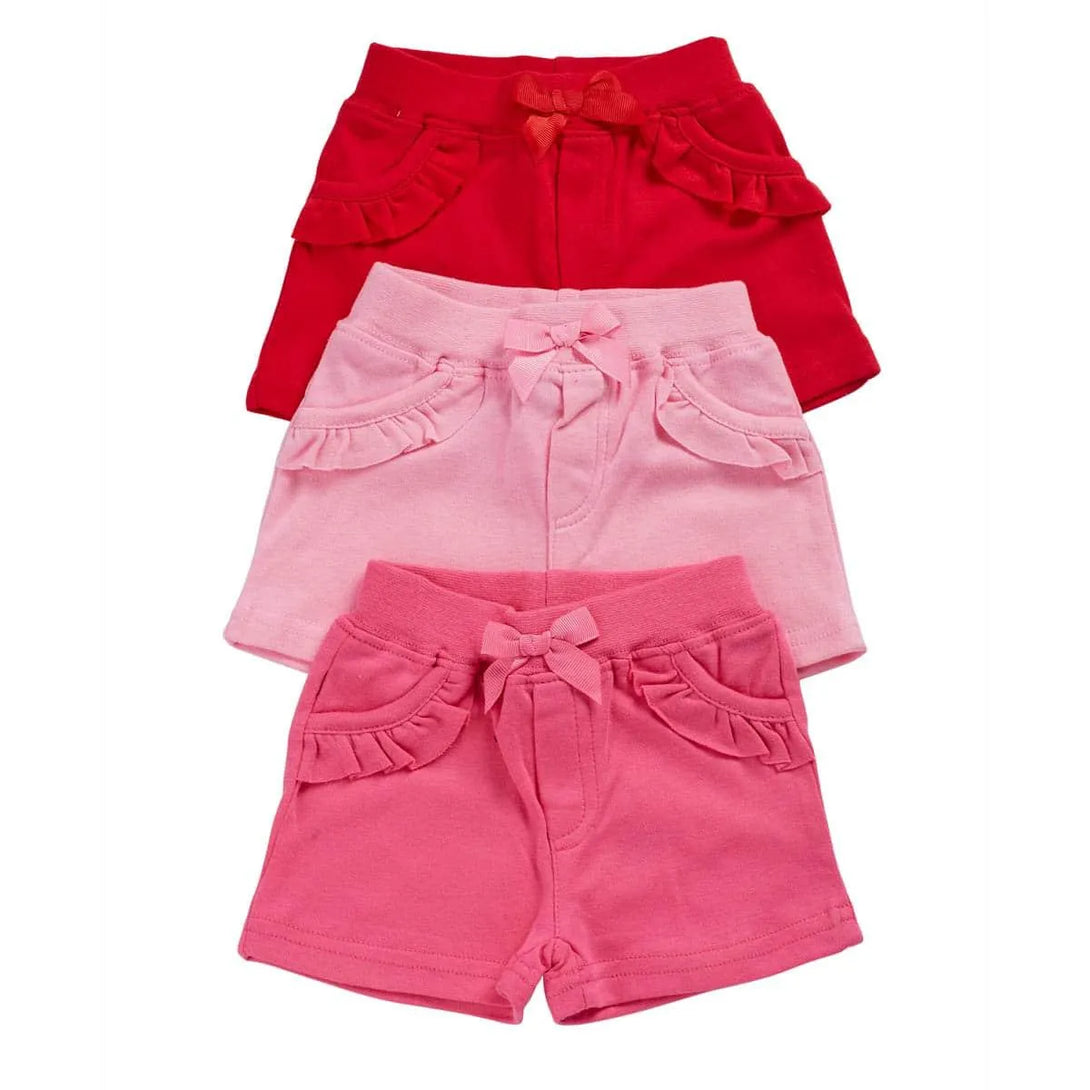 שלישיית מכנסיים קצרים גווני ורוד - דתייה אונליין