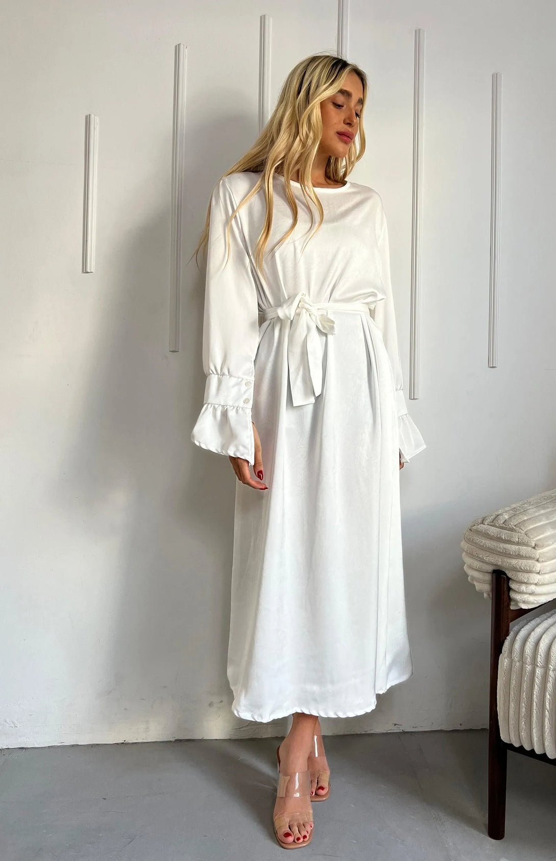 שמלת מקסי אלין - דתייה אונליין