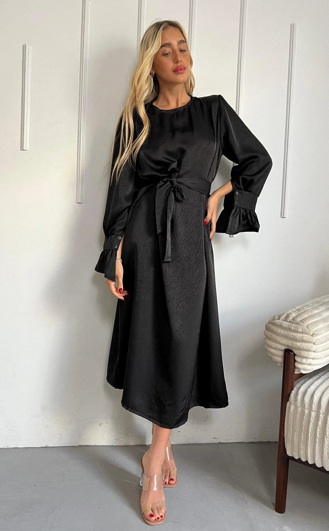 שמלת מקסי אלין - דתייה אונליין