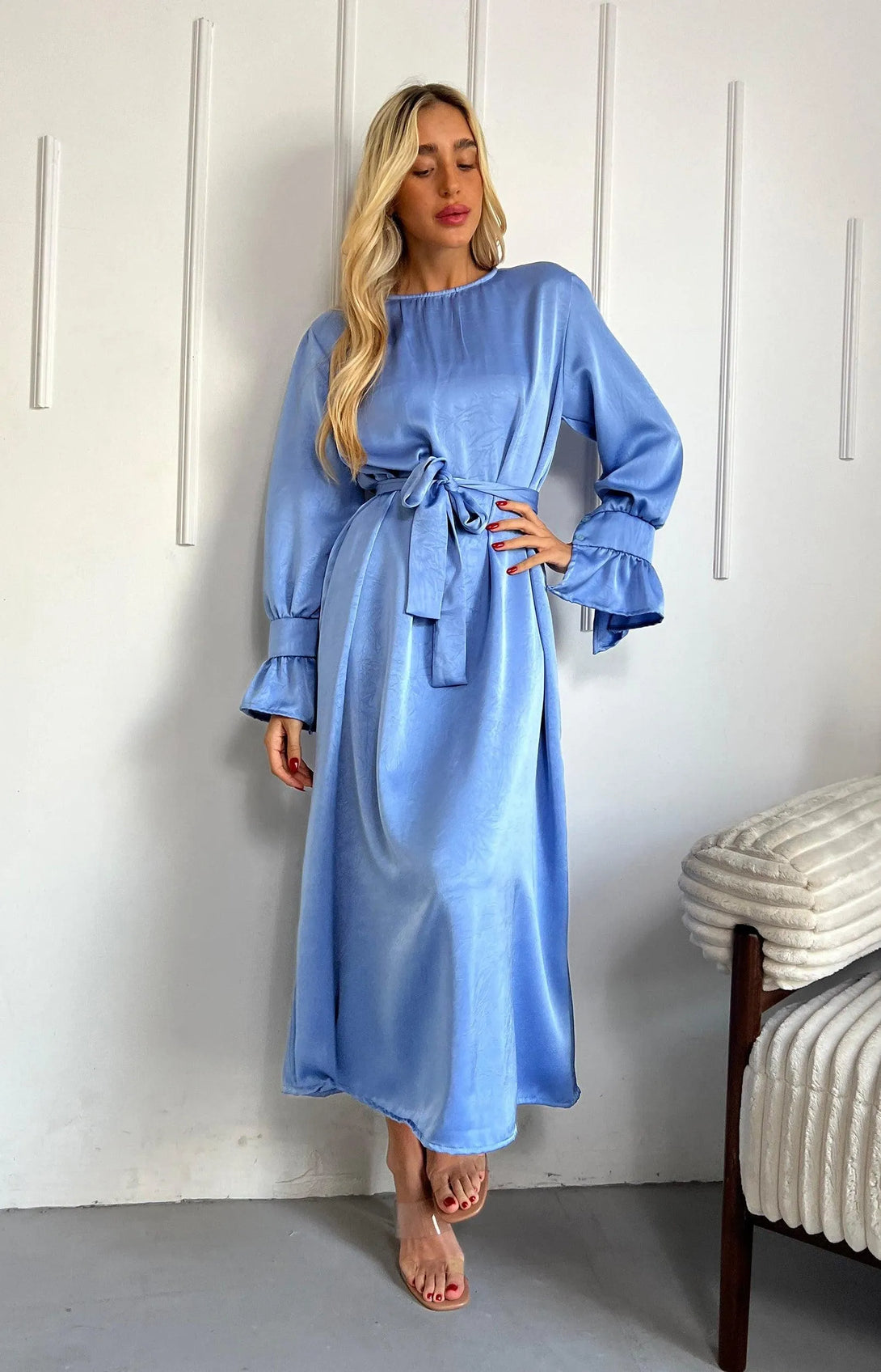 שמלת מקסי אלין - דתייה אונליין