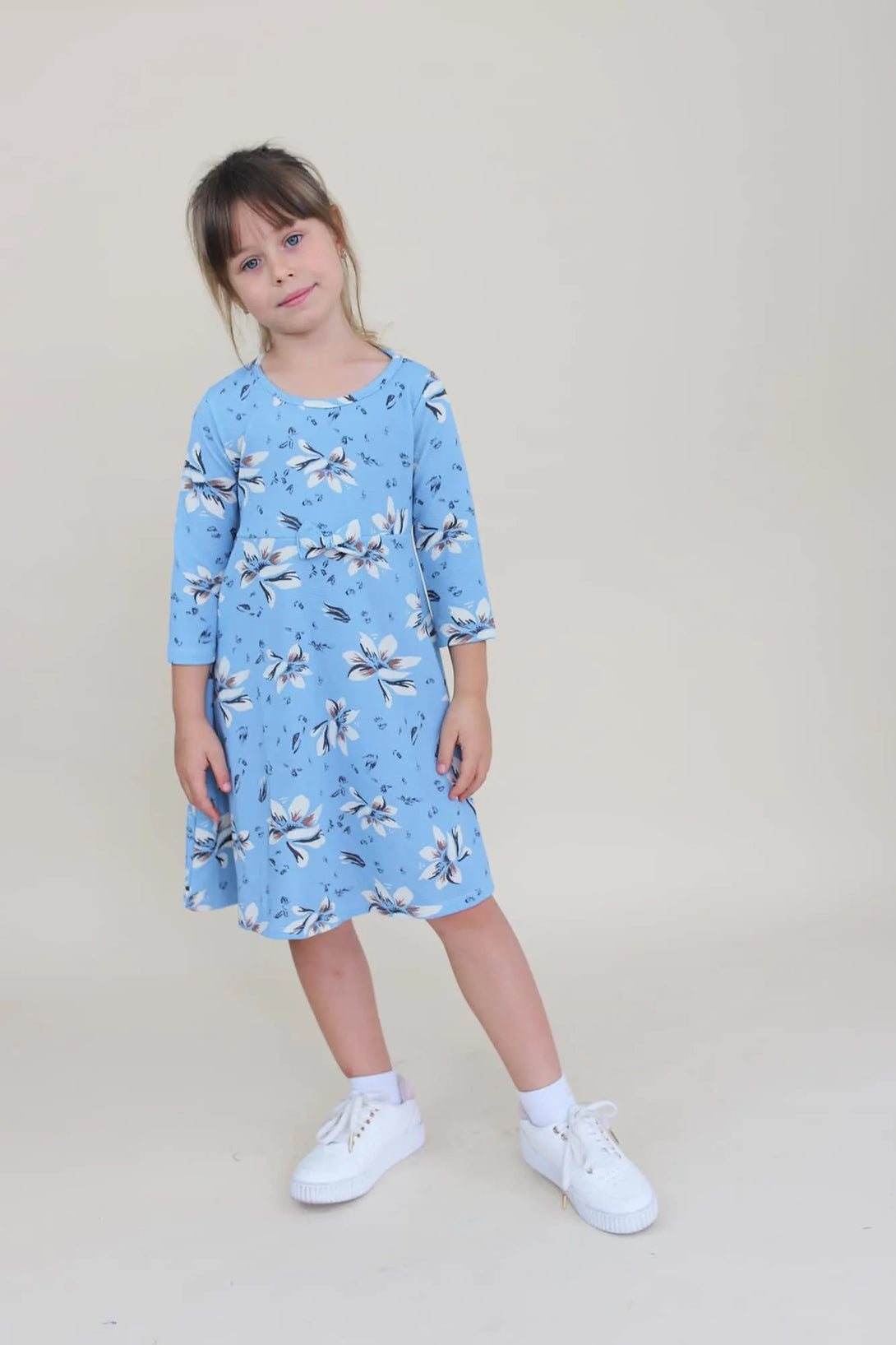 שמלת פיקה פרחים - דתייה אונליין