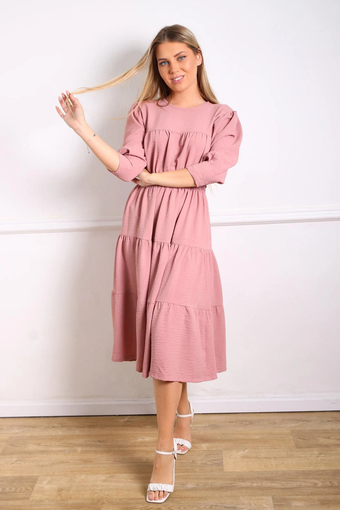 שמלת קרפ קומות - דתייה אונליין