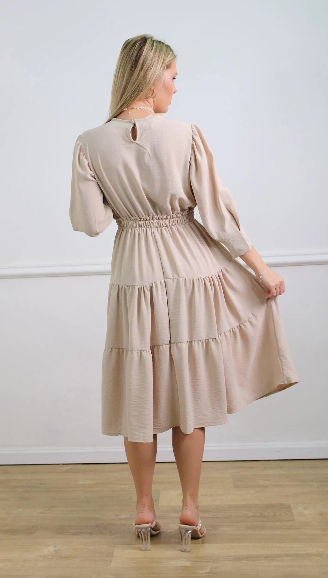 שמלת קרפ קומות - דתייה אונליין