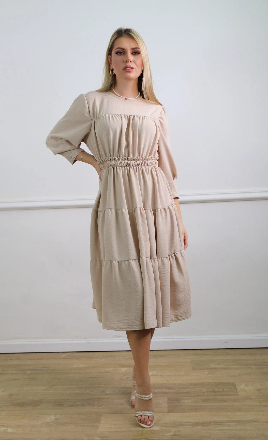 שמלת קרפ קומות - דתייה אונליין