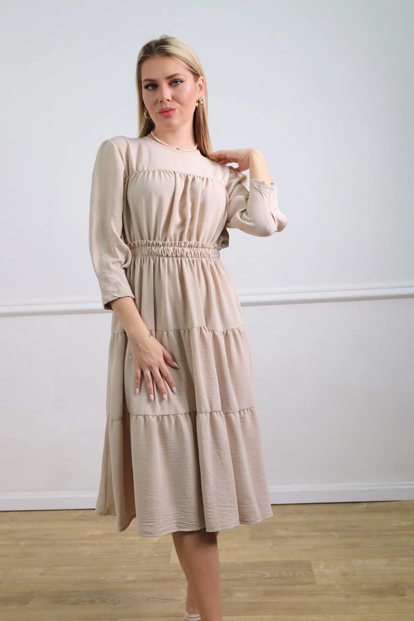 שמלת קרפ קומות - דתייה אונליין