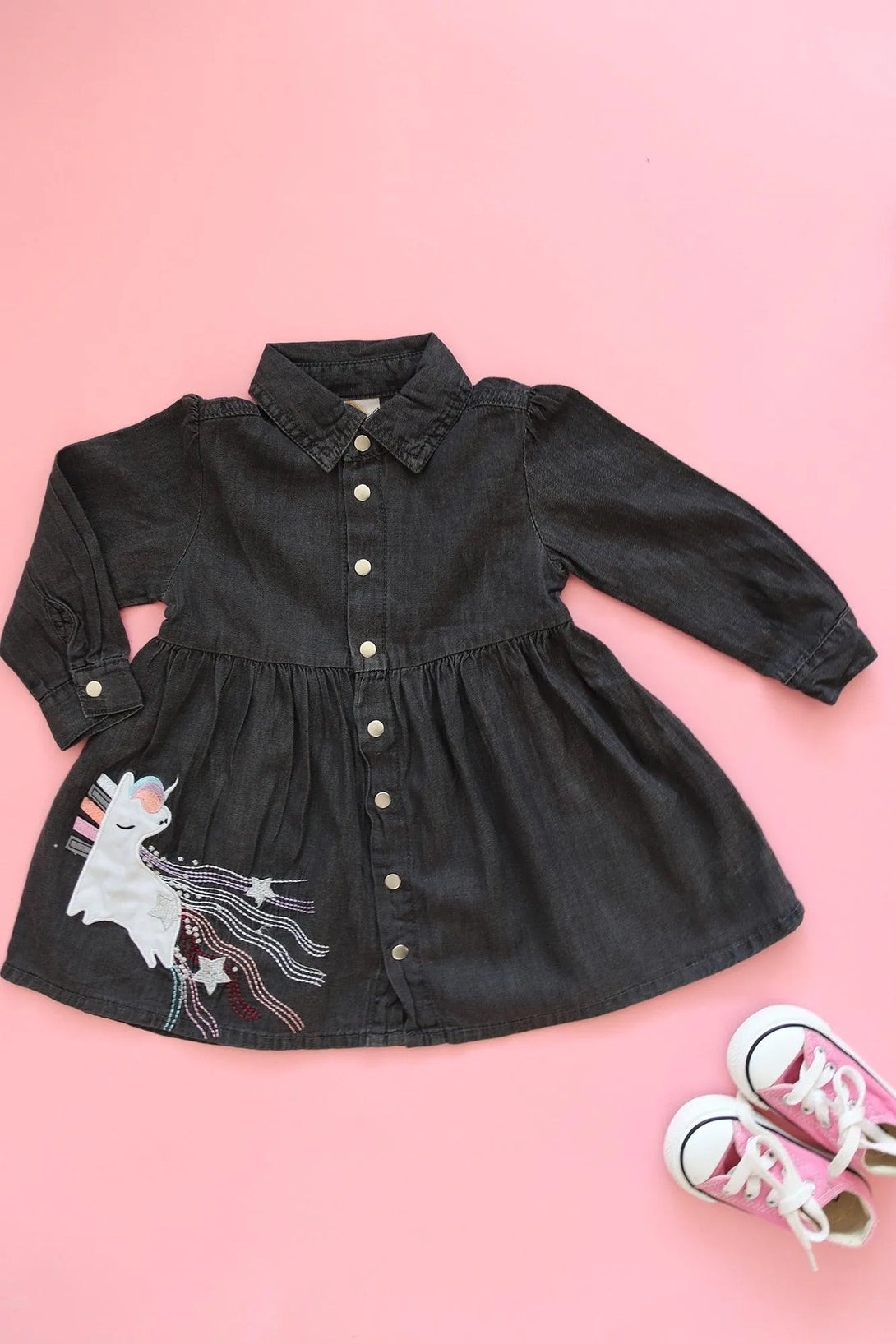 שמלת שמברה ג'ינס - דתייה אונליין