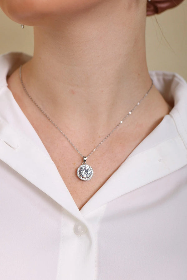 שרשרת משובצת עגולה 6954 - דתייה אונליין