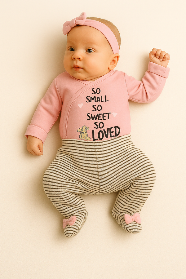 חליפת חזייה קטנה ומתוקה - ורוד