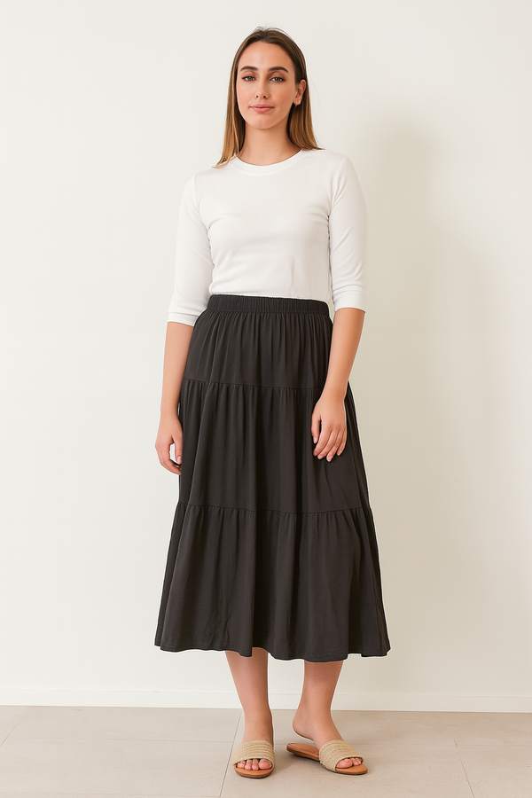 חצאית בייסיק מידי קומות