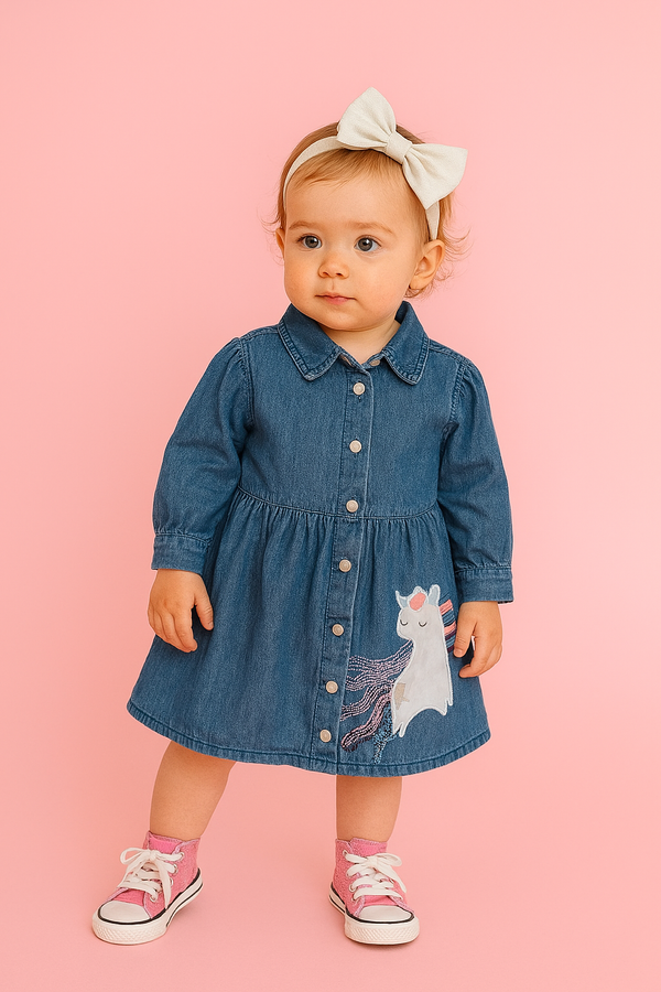 שמלת שמברה ג'ינס