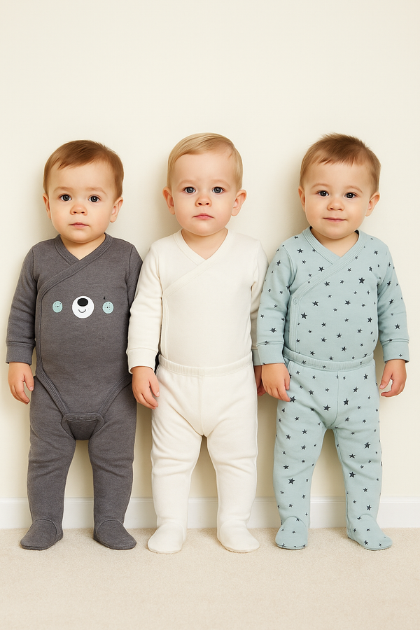 מארז בגדי גוף דובי וכוכבים