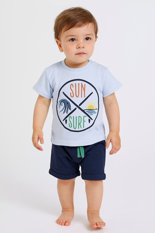 חליפה קצרה הדפס גלישה